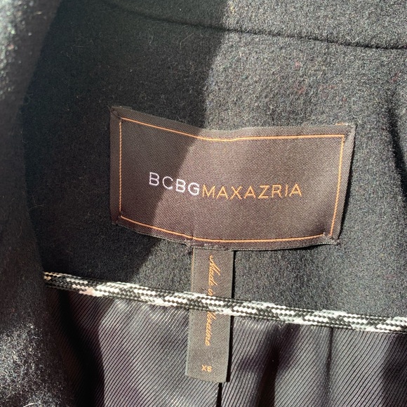 BCBG Maxazria black wool pea coat size XS - Picture 4 of 16